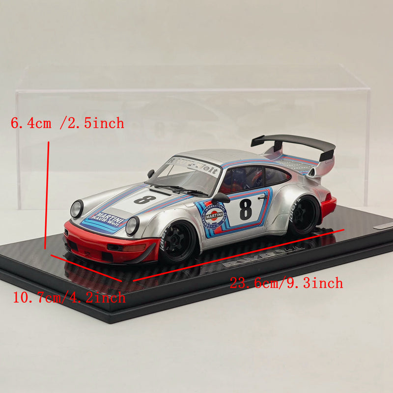 *RARE* 1/18 TGM Model RWB Porsche 911 964 Silver/Orange Resin Collection Car