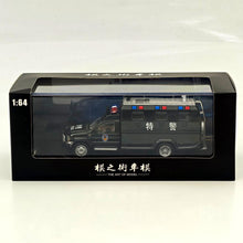 The Art of Model 1:64 F550 Super Duty Anty-Riot Personnel Carrier Black SWAT Livery Diecast Model Car