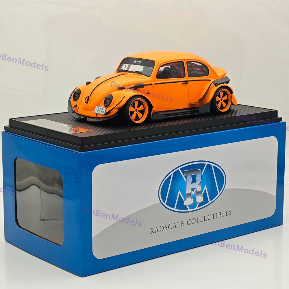 1/18 Volkswagen VW Beetle RWB Robert Design Orange Resin Model Car Limited