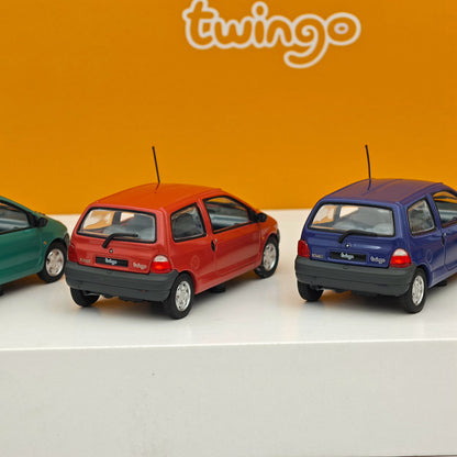 1/43 Norev Renault Twingo 4 pièces Coffret cadeau Modèles moulés sous pression Collection de voitures 1993 