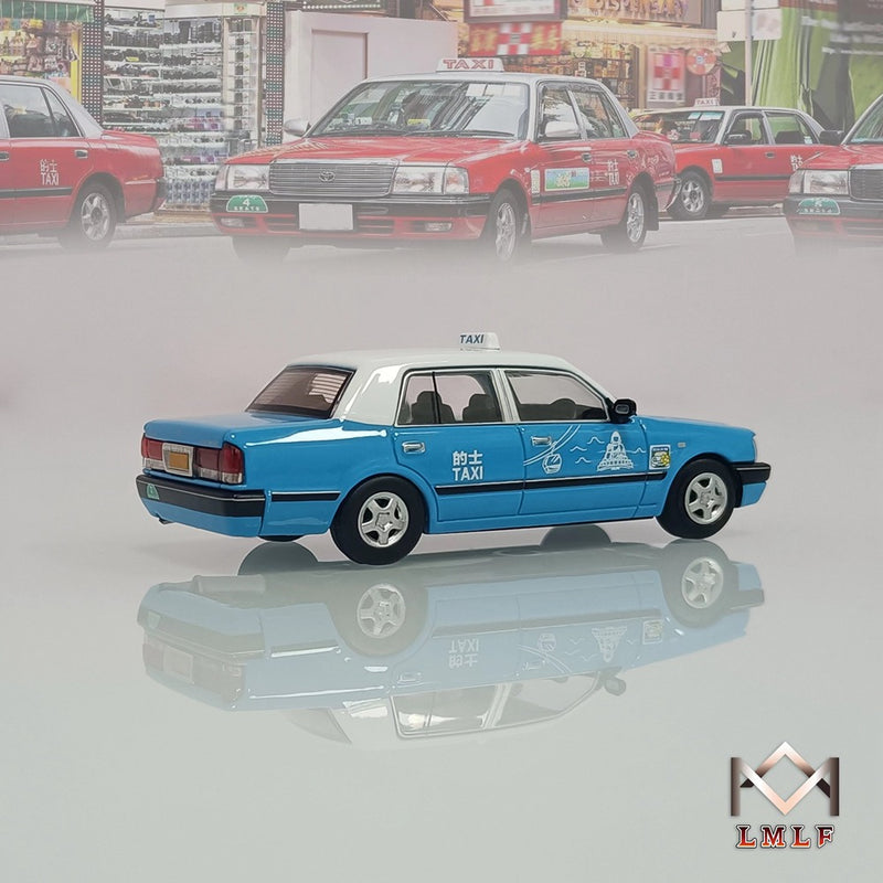 LMLF 1:64 Toyota Crown Hong Kong Taxi Classic Miniature Hobby Diecast Toys Car Models Collection Christmas Gifts