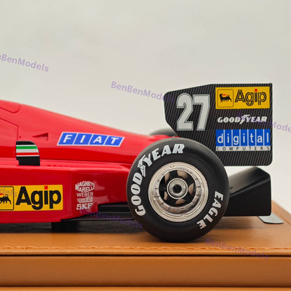 1/18 Tecnomodel Ferrari F1 86 #27 2nd AUSTRIAN GP 1986 MICHELE ALBORETO Red