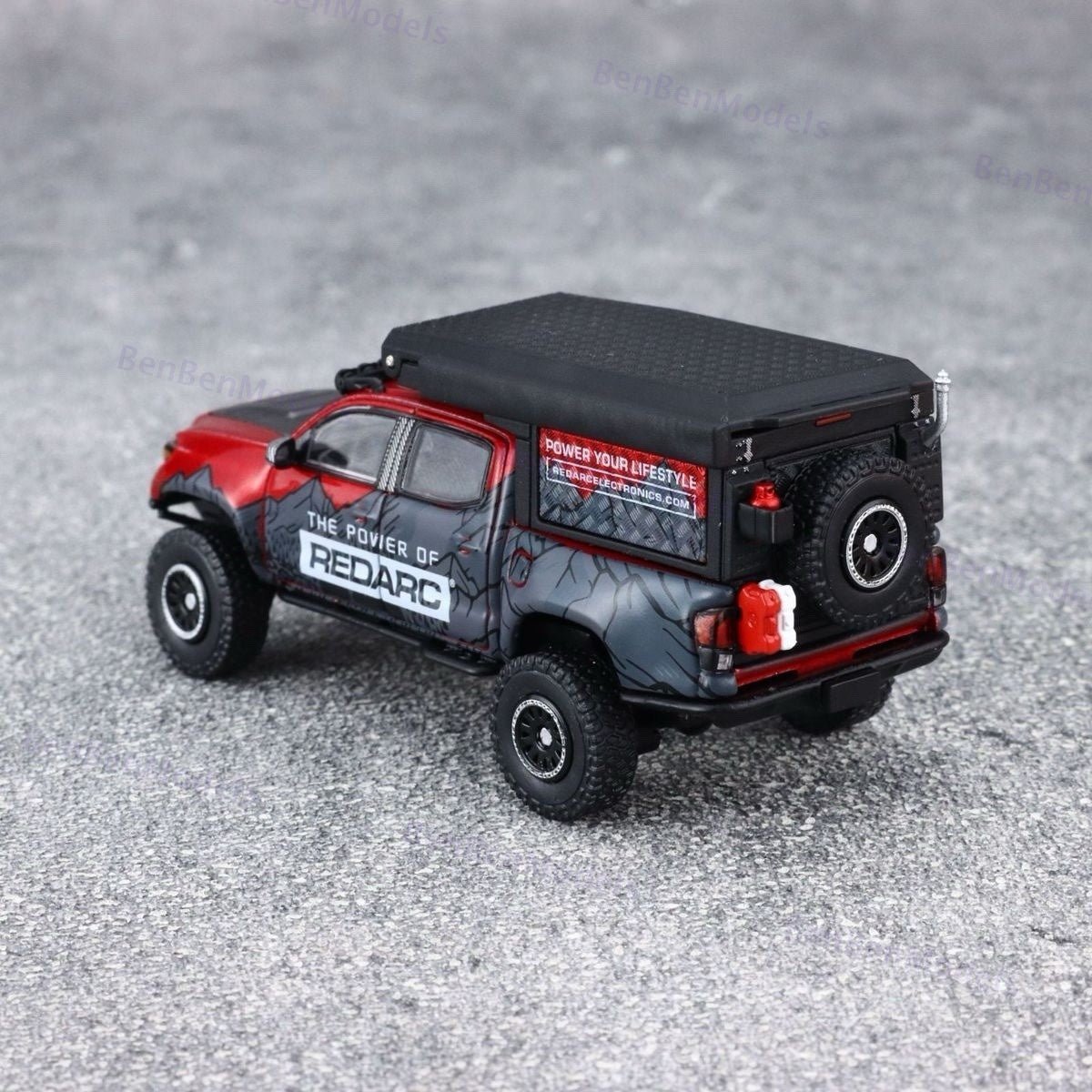 Model 1:64 Collectible Toyota Tacoma Off-Road Camper GCD Car Diecast Gifts