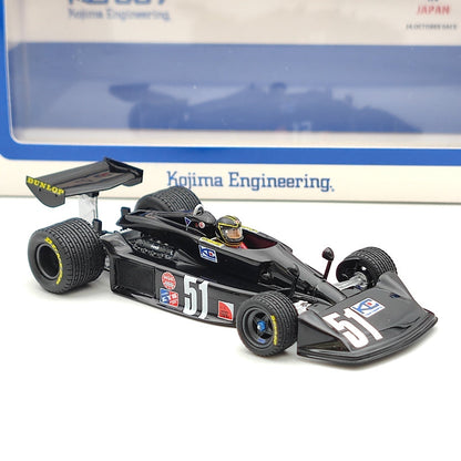 Kyosho 1:43 KOJIMA KE007 1976 FUJI F1 Japan GP Final Ver. #51 M.Hasemi KR431013 Resin Model Car