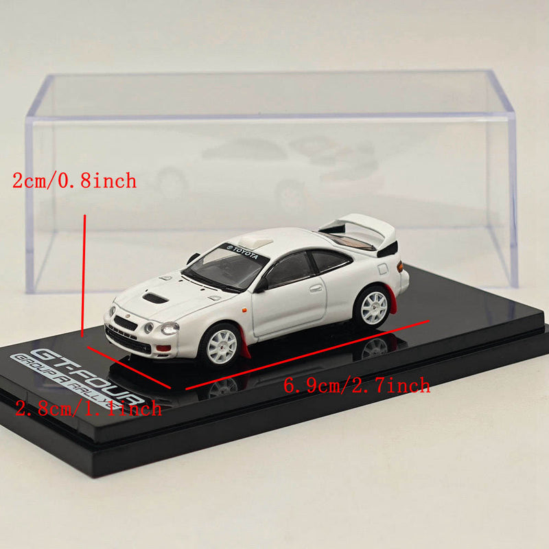 Hobby Japan 1/64 Toyota CELICA GT-FOUR WRC Edition (ST205) Customized Version / 8 Spokes Wheel HJ641064CW White Diecast Models Car Collection