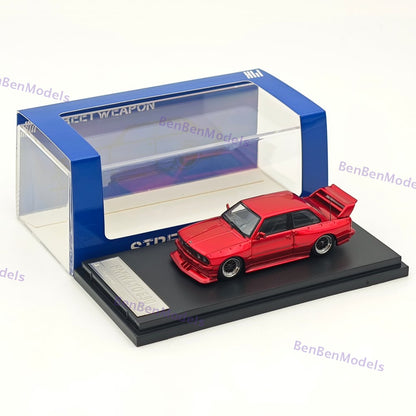 1:64 SW BMW M3 E30 LTO Coupe Widebody Sport Model Diecast Metal Car Collection