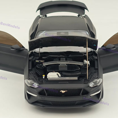 DM 1/18 Scale Replicas Ford Mustang GT 2019 Widebodykit Pack LHD Matt Black