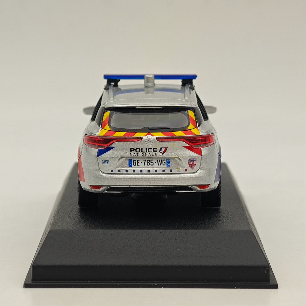 1/43 Norev Renault Megane Estate 2022 Police Nationale CRS Silver Diecast Model