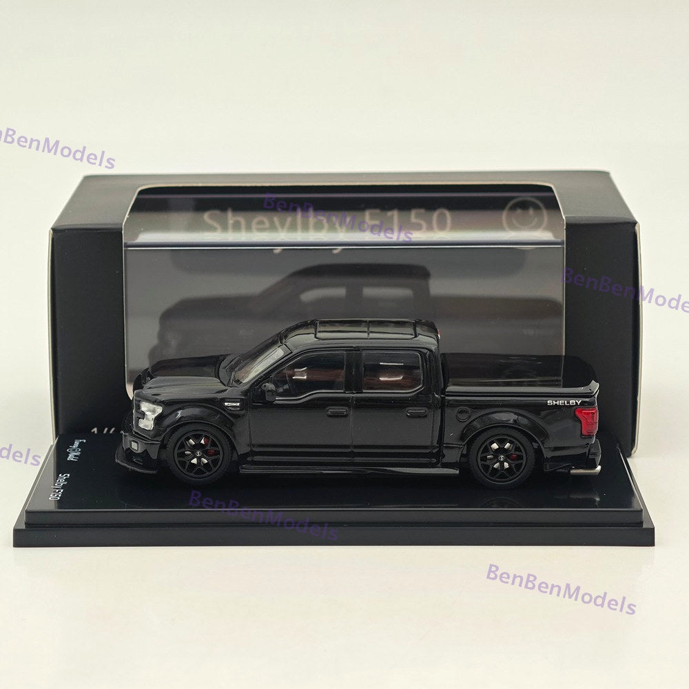 1/64 Funny SHELBY F-150 Shelby Super Snake Pickup Black Alloy Car Model