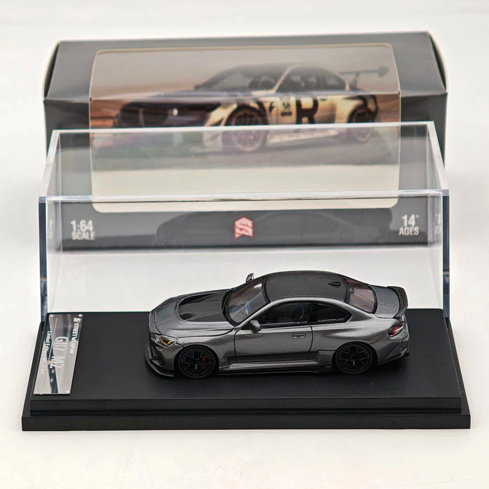Street Weapon SW 1/64 M2 G87 MK2 ADRO wide body modification Diecast Model Car Limited Edition