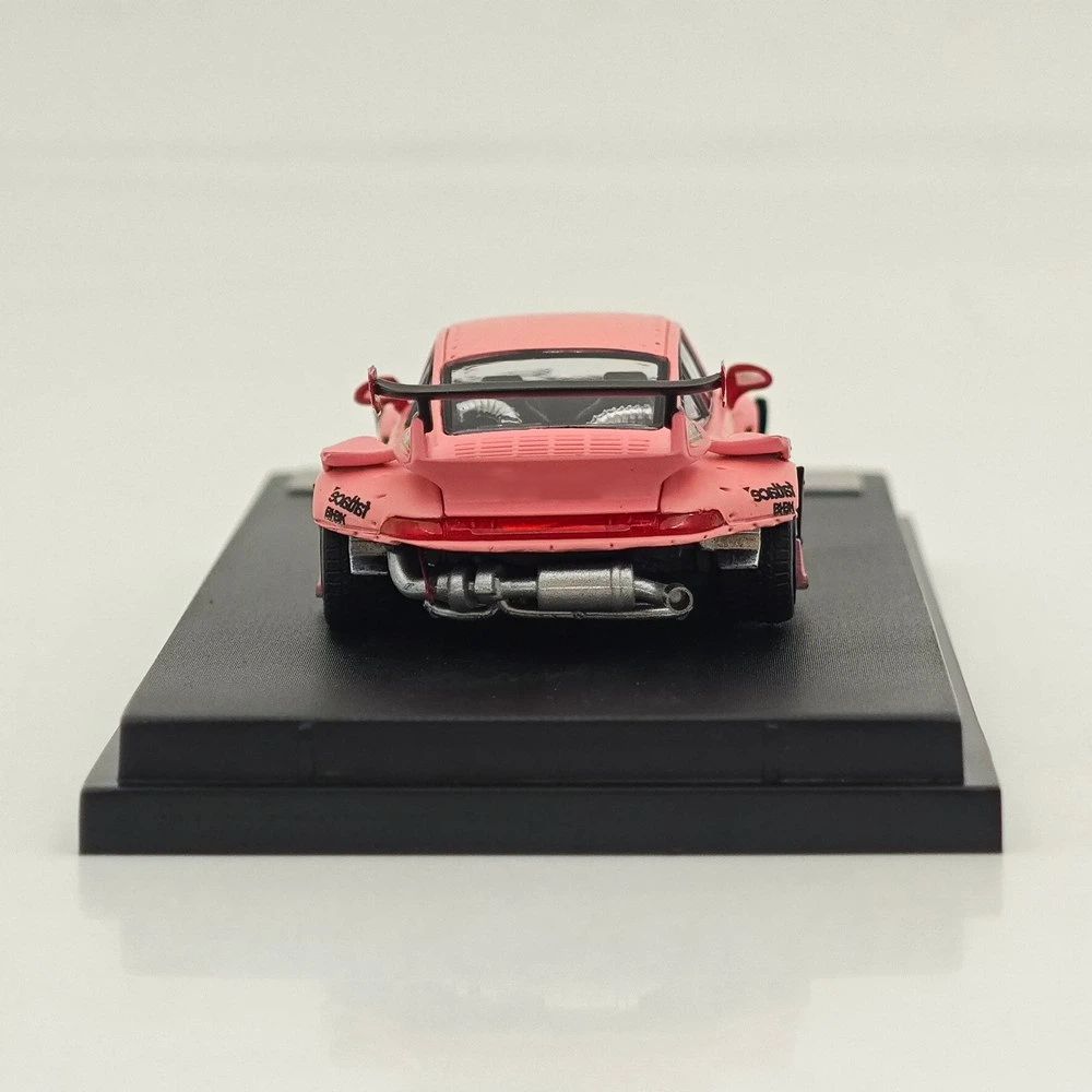 1:64 SW 993 911 #98 #91 Matte Pink / Green Diecast Model Car Limited Edition
