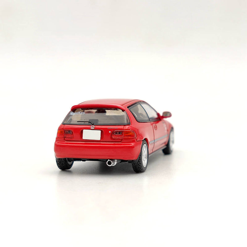 Hobby Japan 1:64 Honda Civic (EG6) Myogi Night Kids Shingo Shoji Red HJ641017HR Diecast Toys Car Models Collection Gifts