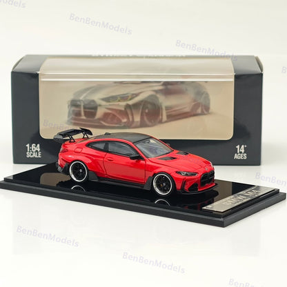 1:64 SW BMW M4 G82 Red Sports Model Diecast Models Car Limited Collection