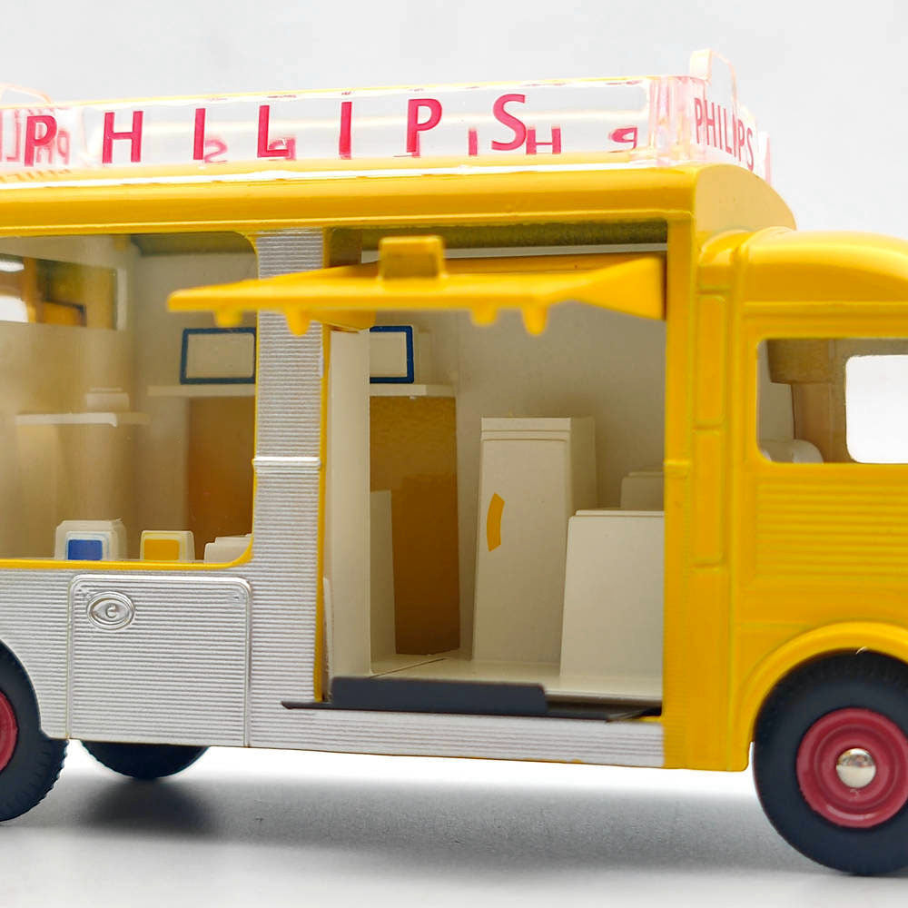 1:43 Atlas DINKY TOYS 587 Camionnette CITROEN 1200K PHILIPS Modèles moulés sous pression Collection Auto Jouets Cadeau