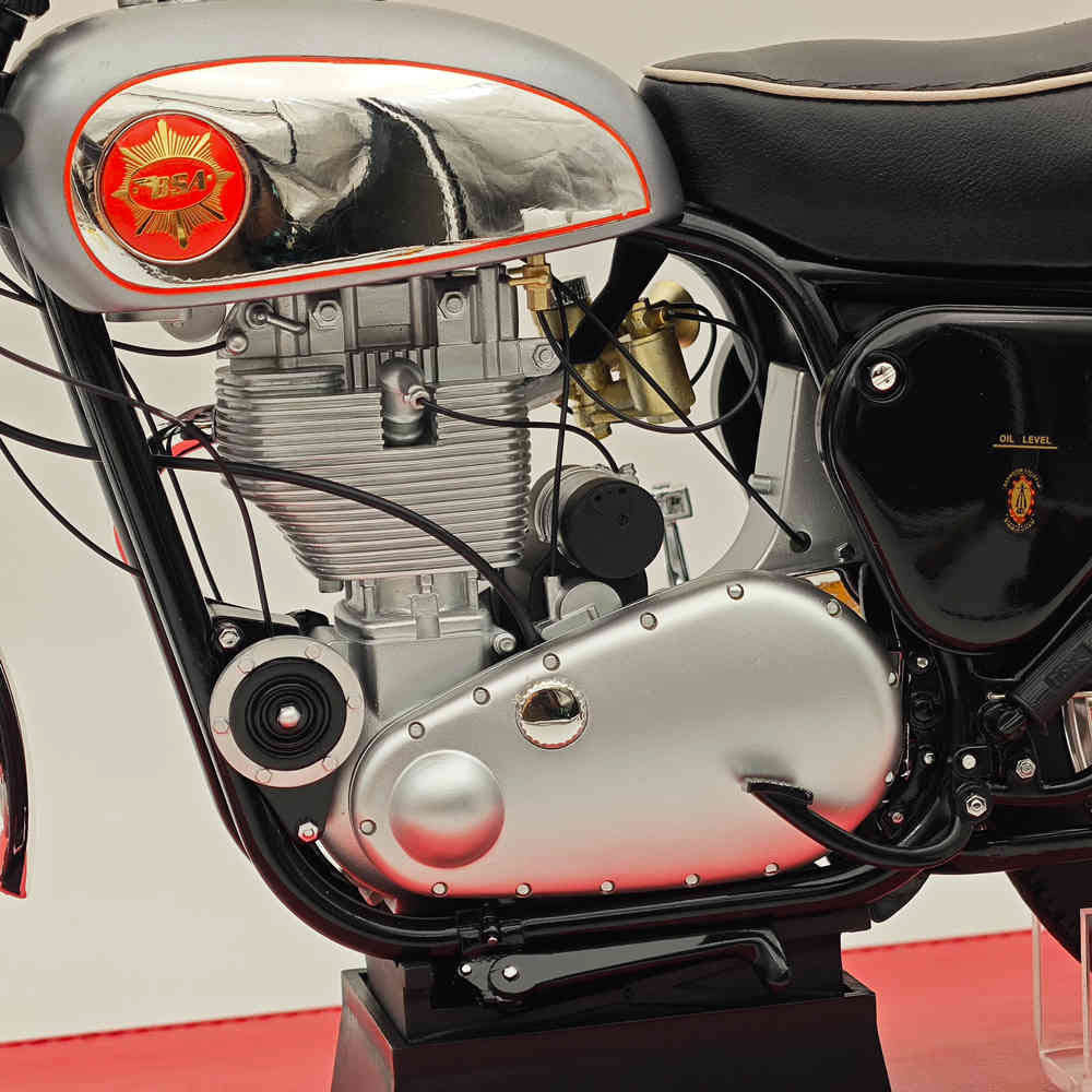 VMB 1/6 BSA GOLDSTAR CLUBMAN B04 1956 Modèle de moto en résine fait main Collection limitée