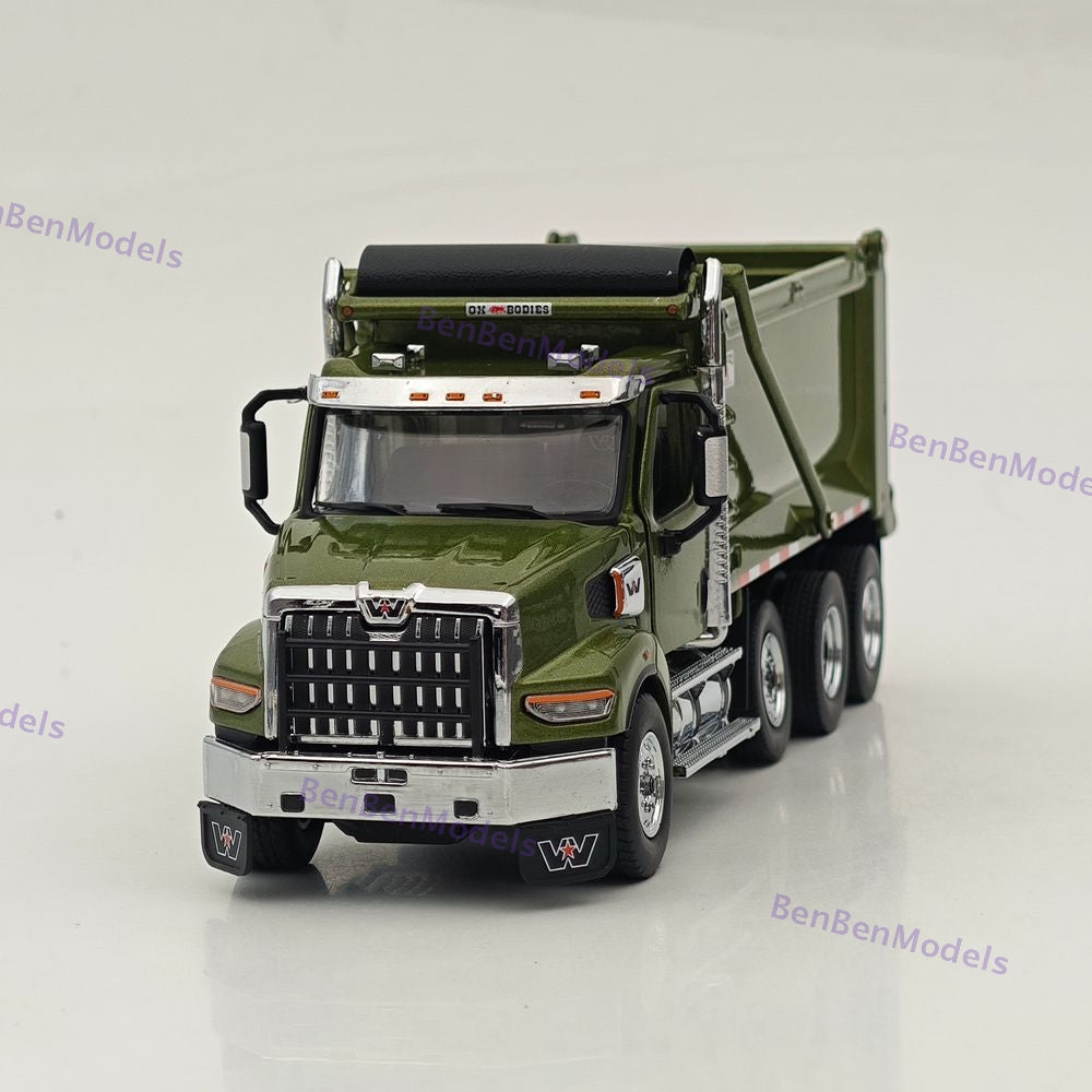 1/50 DM WESTERN STAR 49X SBFA OX BODIES STAMPEDE DUMP TRUCK Olive Green 71086
