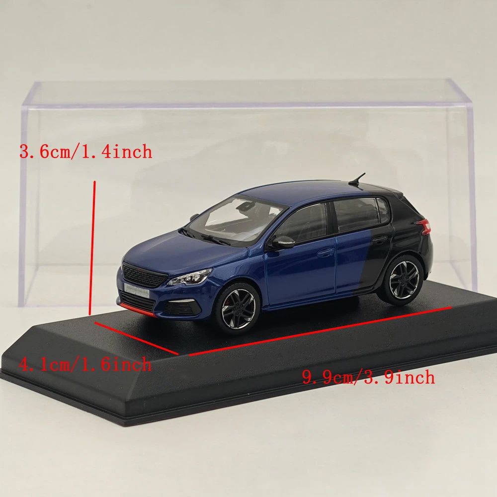 1/43 Norev 308 GTi SPORT VERSION Bleu/NOIR Collection de voitures miniatures
