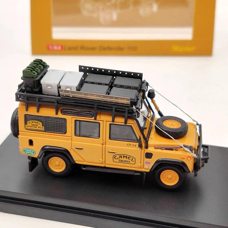 Master 1:64 Land Rover Defender 110 Camel Cup Diecast Model - Collector's Gift | UK Addresses Only