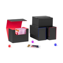 Magnetic Grid PU Leather Graded Card Slab Storage Box for 35pt Card Holders & PTCG CCG OCG TCG Cards