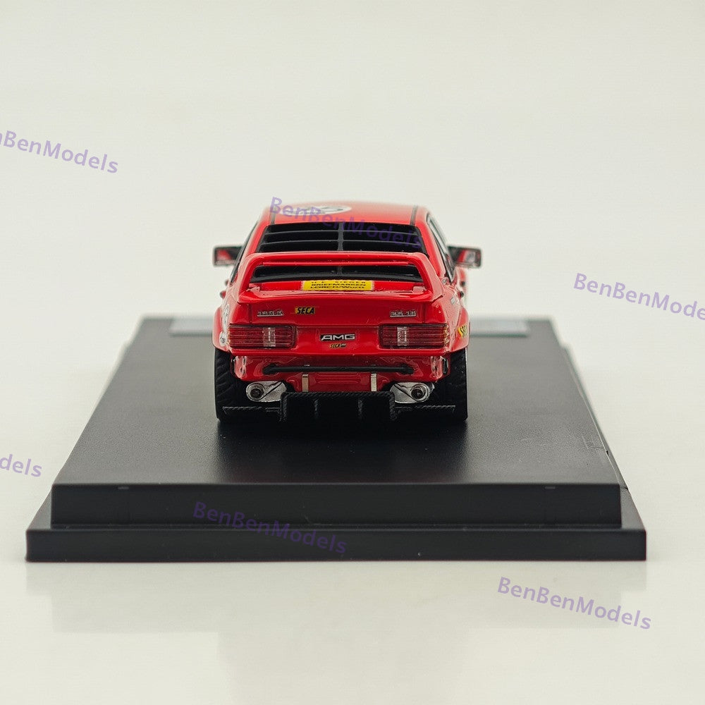 1/64 DCM 190E W201 #35 Red Pig Modified Diecast Metal Car Limited