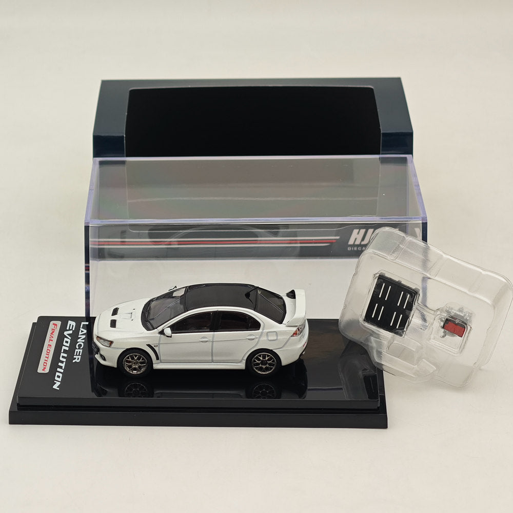 Hobby Japan 1/64 Mitsubishi Lancer Evolution X Final Edition White HJ642053CWP In Stock - US