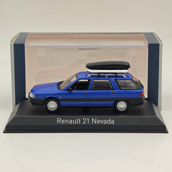 1/43 Norev Renault 21 Nevada 1989 with Accessories Diecast Model Cars Blue