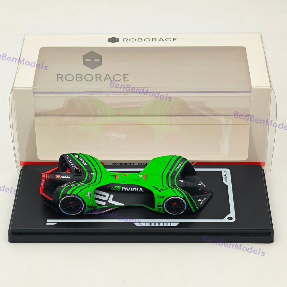 ROBORACE 1/43 Resin Robot On Board Electric Driverless Car Competition Model #24
