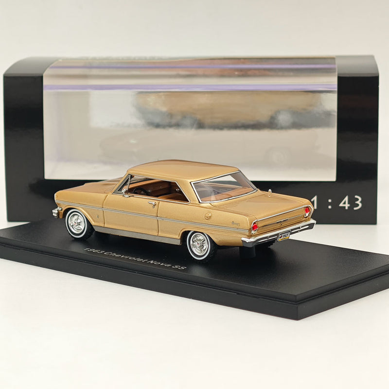 NEO 1/43 1963 Chevrolet Nova SS Gold Resin Models Car Colllection