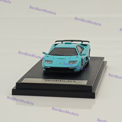 1:64 SH Blue Diablo GT 1998 Racing Sports Model Diecast Models Car Limited