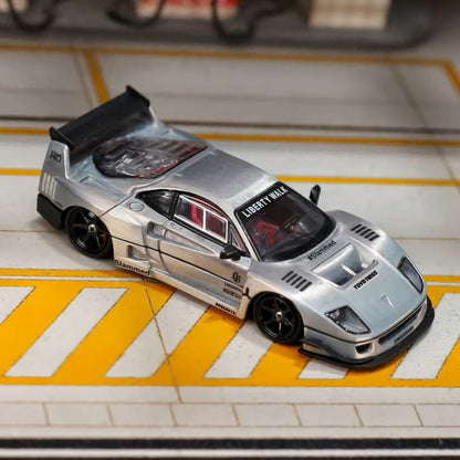 Ghost Player 1/64 F40 LBWK Clear varnish Special Edition Racing Sport Model Die Casting Model Car Limited Series