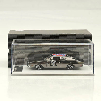 Limited Chrome Silver-Gray 1:64 General Lee Charger Mini Forge Diecast Model Car
