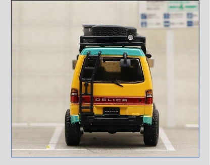 Autobots Models 1:64 Mitsubishi Delica 4X4 Star Wagon Van Diecast Toys Car Miniature Vehicle Hobby Collectible Gifts