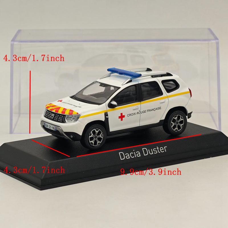 1/43 Norev Dacia Duster 2020 Ambulance VLTT 77 Diecast Model Cars Limited White