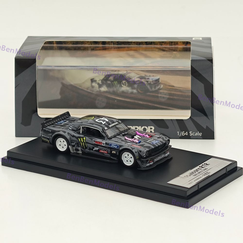 1:64 SW Ford Mustang 1965 Hoonicorn RTR V3 HORZON / KamaZ trailer Car Diecast