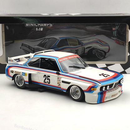 MINICHAMPS 1/18 Scale BMW 3.0 CSL #25 Xpand Rally Diecast Model Car Collection