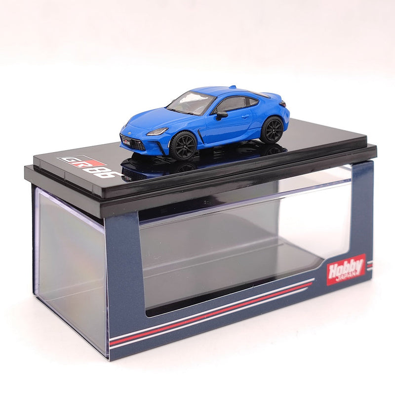 Hobby Japan 1/64 Scale TOYOTA GR86 RZ 3BA-ZN8 Blue HJ641048ABL Diecast Model Car Limited Collection Auto Toys Gifts US