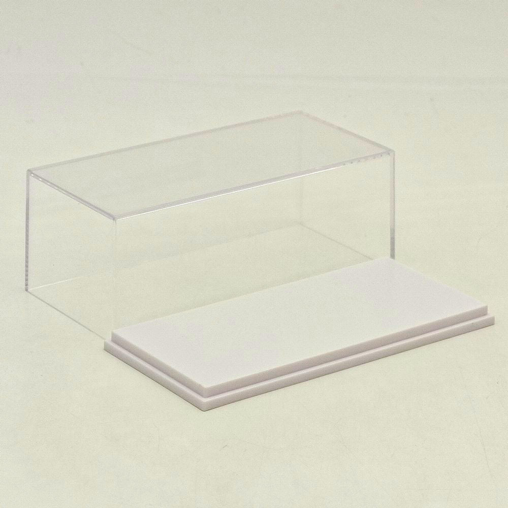 1:64 Scale Diecast Car Acrylic Display Case Dustproof Clear for Mini GT/XCartoys/Mortal/GCD Cars, 4.72"x2.28"x1.77", Red/Black/White