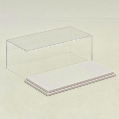 1:64 Scale Diecast Car Acrylic Display Case Dustproof Clear for Mini GT/XCartoys/Mortal/GCD Cars, 4.72"x2.28"x1.77", Red/Black/White