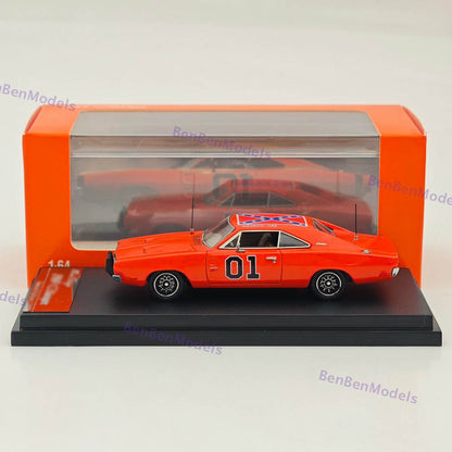 1:64 Mini Forge 1969 Charger General Lee Red Diecast Metal Car Limited