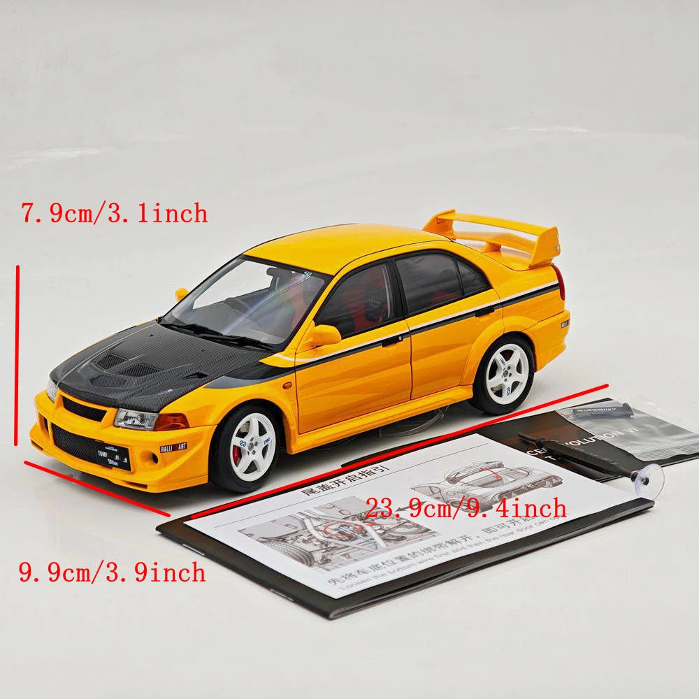 MOTORHELIX 1:18 Lancer Evolution VI GSR T.M.E. 6.5 Full Opening Diecast Model Car