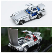 YS Model YS 1:64 300SLR Uhlenhaut Silver Diecast Model Car Limited Edition Collectible