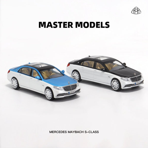 Master 1:64 Mercedes Benz Maybach S-Class S650 Diecast Toys Car Models Collection Miniature Hobby Gifts Double Color