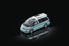 MORTAL 1:64 Classic MPV Previa Van Ice Blue Diecast Model Car Collection Gifts