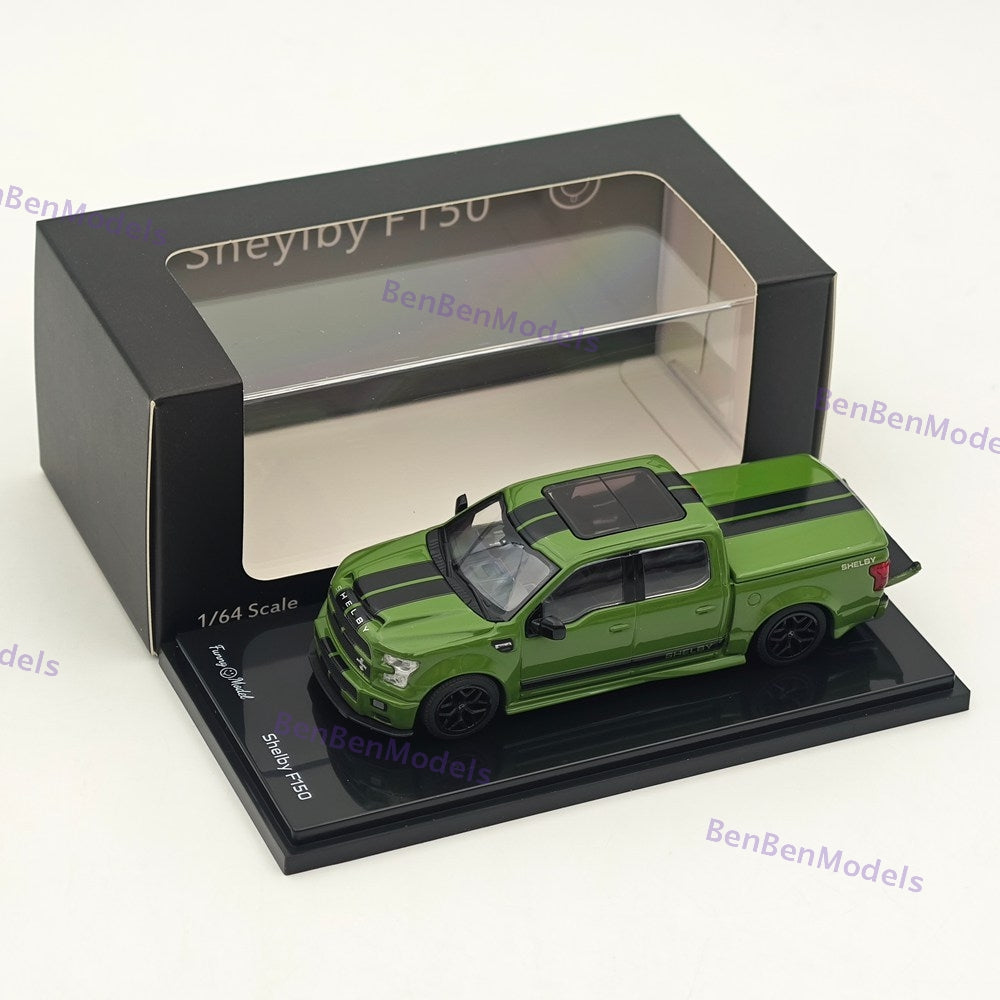 1/64 Funny SHELBY F-150 Shelby Super Snake Pickup Olive Green Alloy Model