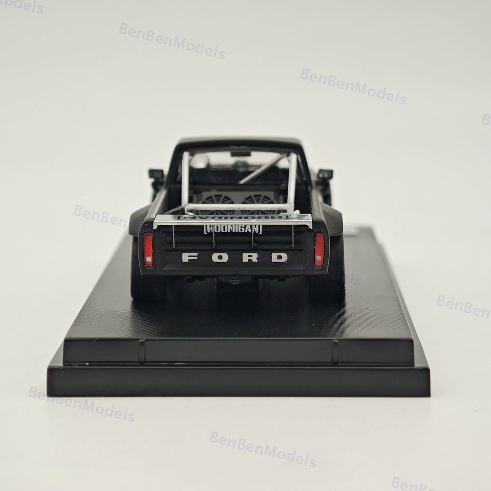 1:64 SW Ford F-150 Performance Hoonigan 1977 Black Diecast Model Car Collection In Stock - US