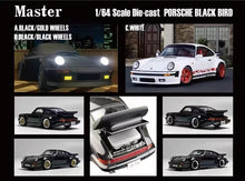 Master 1:64 pour Porsche 930 Turbo Black Bird Jouets moulés sous pression Modèles de voitures Collection Cadeaux Édition limitée 