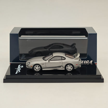 Hobby Japan 1/64 Toyota SUPRA RZ JZA80 VERSION PERSONNALISÉE ORIGINALE avec ActiveSpoiler HJ643042S Modèles moulés sous pression Collection de voitures 