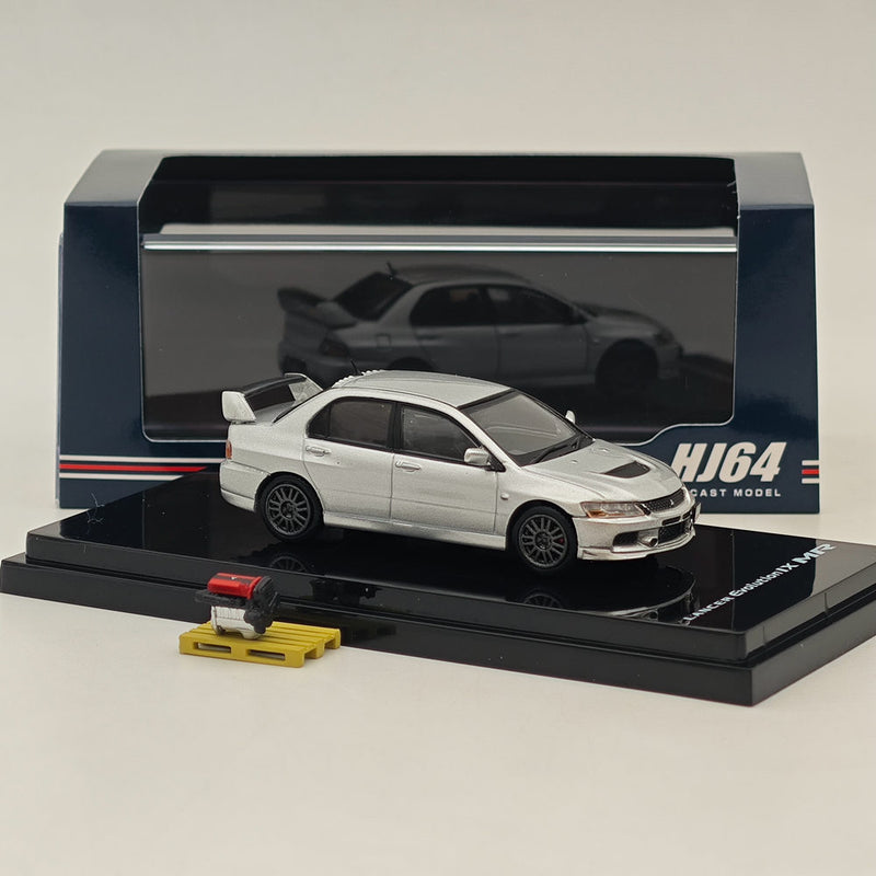 Hobby Japan 1/64 Mitsubishi Lancer GSR Evolution IX MR Silver HJ647054S Diecast