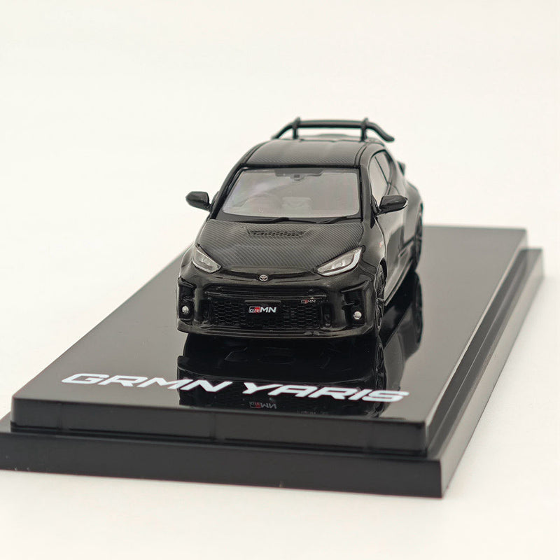 Hobby Japan 1:64 Toyota GRMN YARIS Circuit Package Precious Black Pearl HJ643024CBK Diecast Models Car Collection