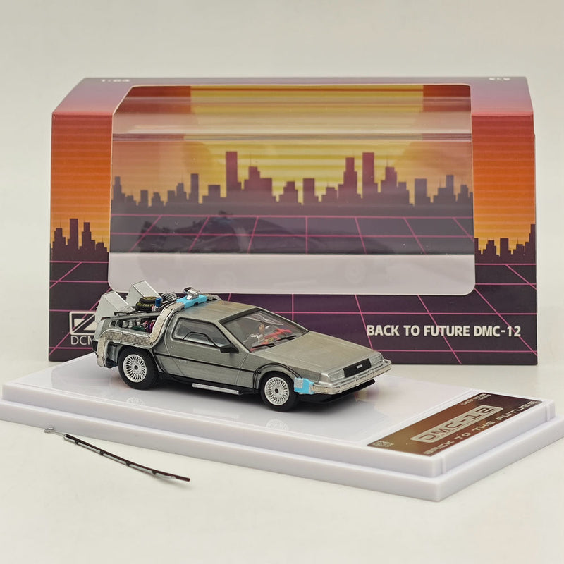 DCM 1:64 Back to the Future DMC-12 Time Machine Diecast Models Car Collection